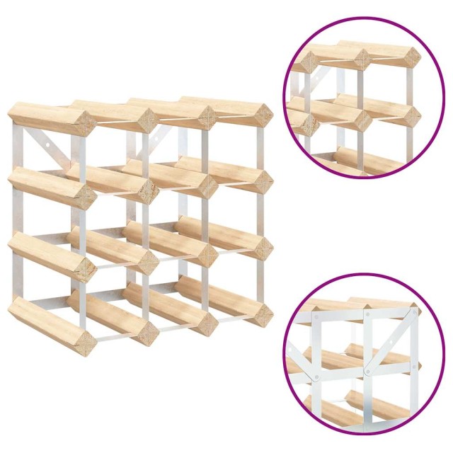 Casier à bouteilles 12 bouteilles Pinède solide