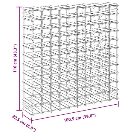 Casier à bouteilles 120 bouteilles Pinède solide
