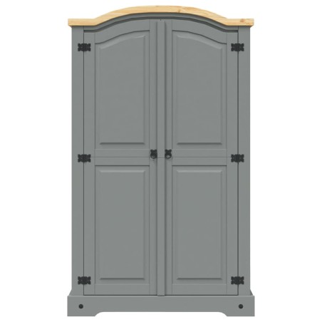 Garde-robe avec 2 portes Gamme Corona pin mexicain Gris