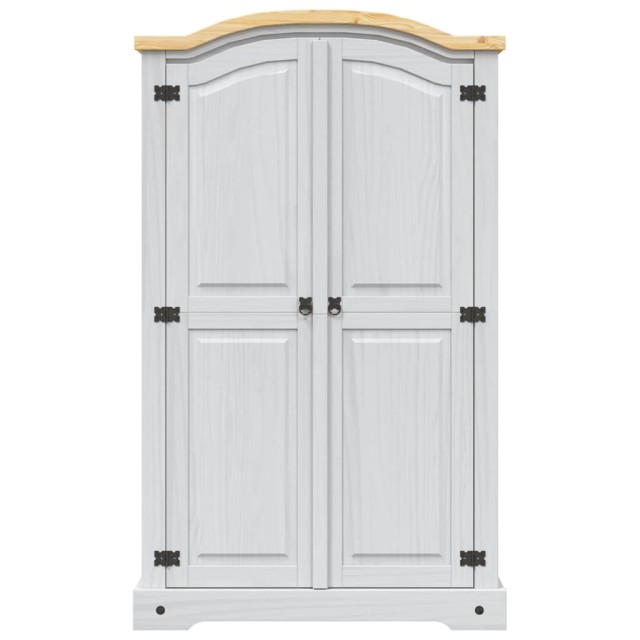 Garde-robe avec 2 portes Gamme Corona pin mexicain Blanc