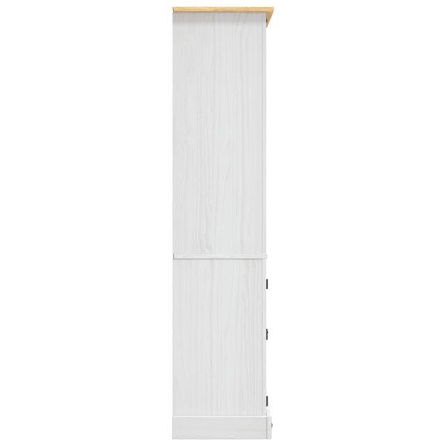 Placard Gamme Corona Pin mexicain Blanc 80x40x170 cm