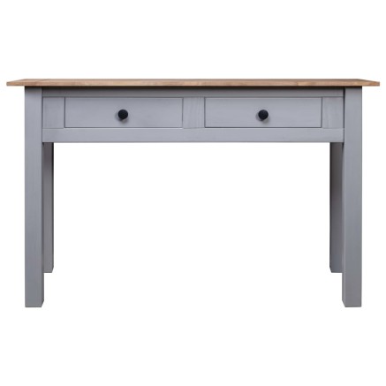 Table console Gris 110x40x72 cm Pin solide Gamme Panama 2