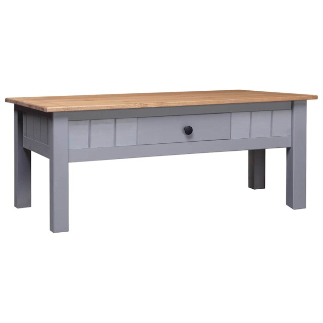 Table basse Gris 100x60x43,5 cm Pin massif Assortiment Panama