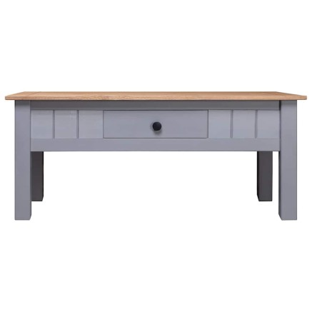 Table basse Gris 100x60x43,5 cm Pin massif Assortiment Panama 2