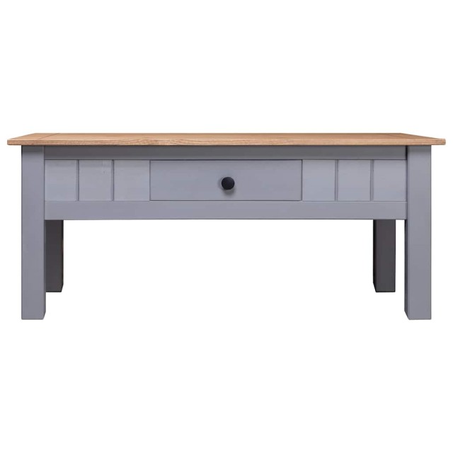 Table basse Gris 100x60x43,5 cm Pin massif Assortiment Panama