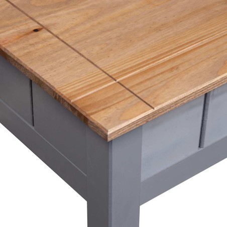 Table basse Gris 100x60x43,5 cm Pin massif Assortiment Panama