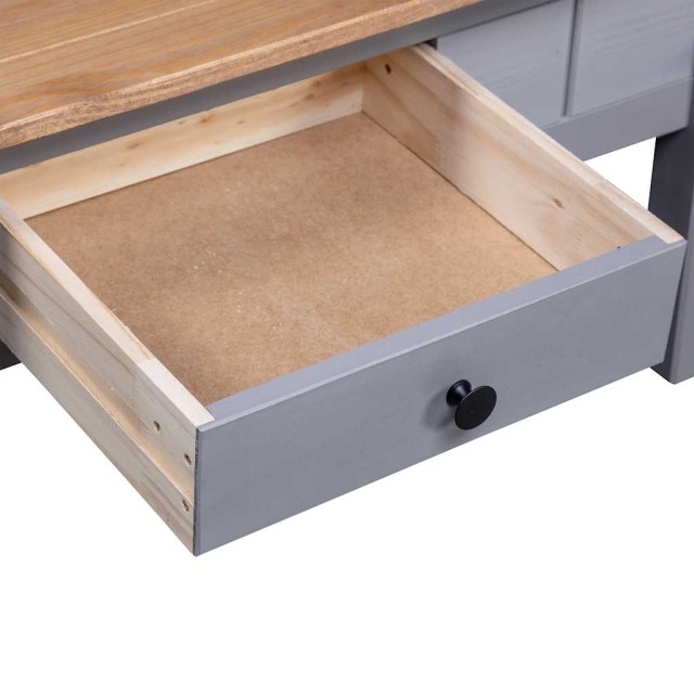 Table basse Gris 100x60x43,5 cm Pin massif Assortiment Panama