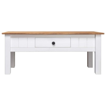 Table basse Blanc 100x60x45 cm Pin massif Assortiment Panama 2