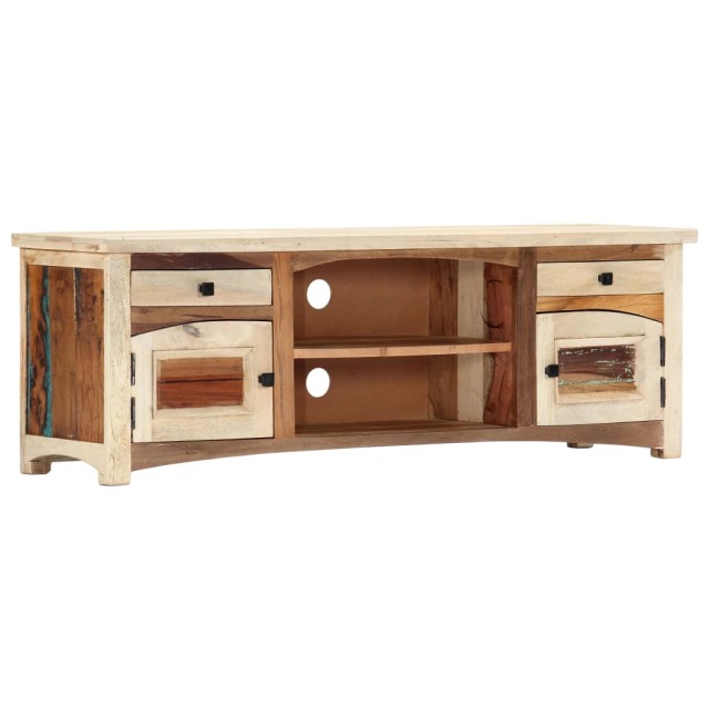 Meuble TV 120 x 30 x 40 cm Bois de récupération massif