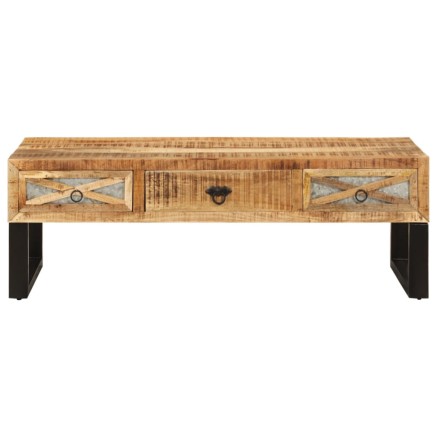 Table basse 110x50x38 cm bois de manguier massif 2