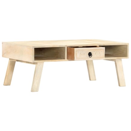 Table basse 100x60x40 cm Bois de manguier massif 2