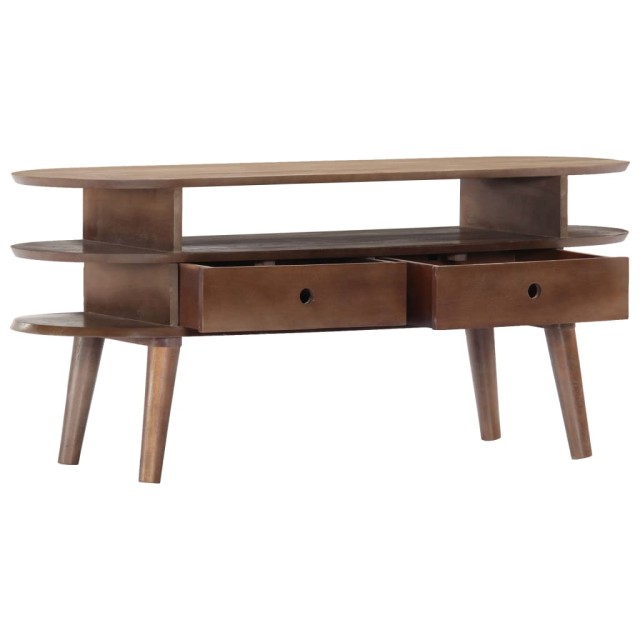 Meuble TV 110x35x50 cm Bois d'acacia solide