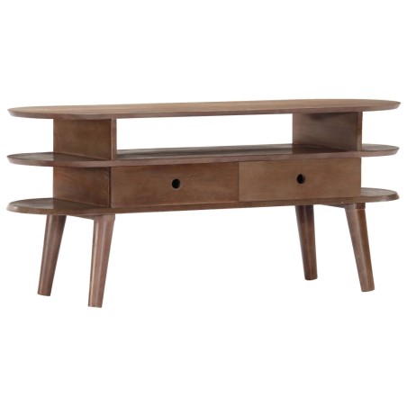 Meuble TV 110x35x50 cm Bois d'acacia solide