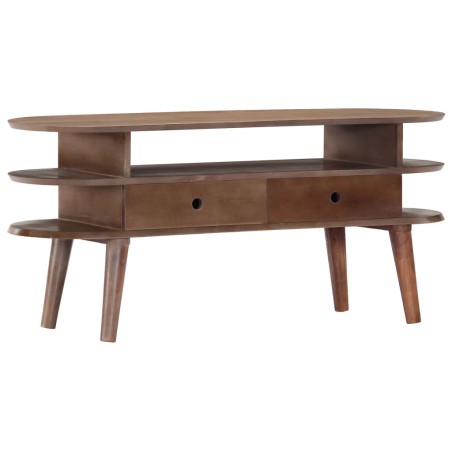 Meuble TV 110x35x50 cm Bois d'acacia solide