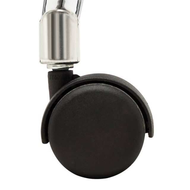 Chaise de bureau Crème Bois courbé et similicuir