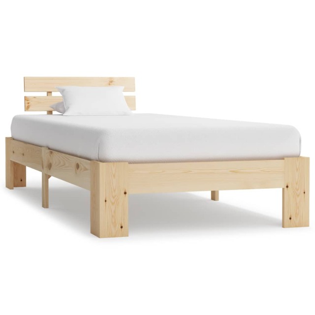 Cadre de lit sans matelas bois massif de pin 100x200 cm