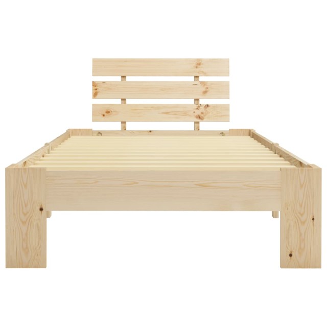 Cadre de lit sans matelas bois massif de pin 100x200 cm
