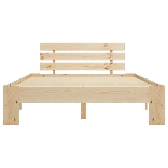 Cadre de lit sans matelas bois de pin massif 120x200 cm