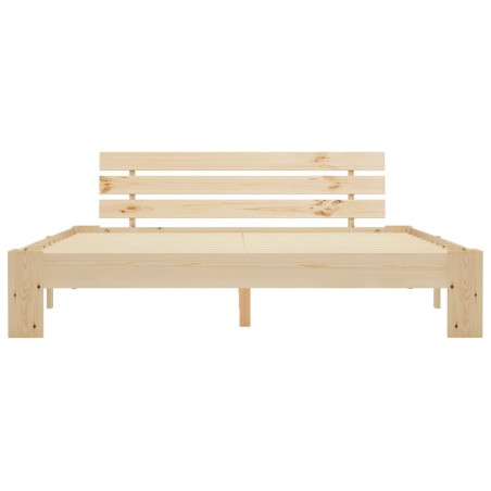 Cadre de lit sans matelas 160x200 cm bois massif de pin