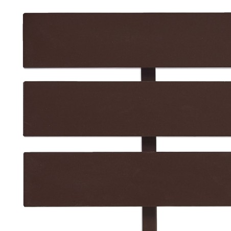 Cadre de lit sans matelas marron foncé pin massif 140x200 cm