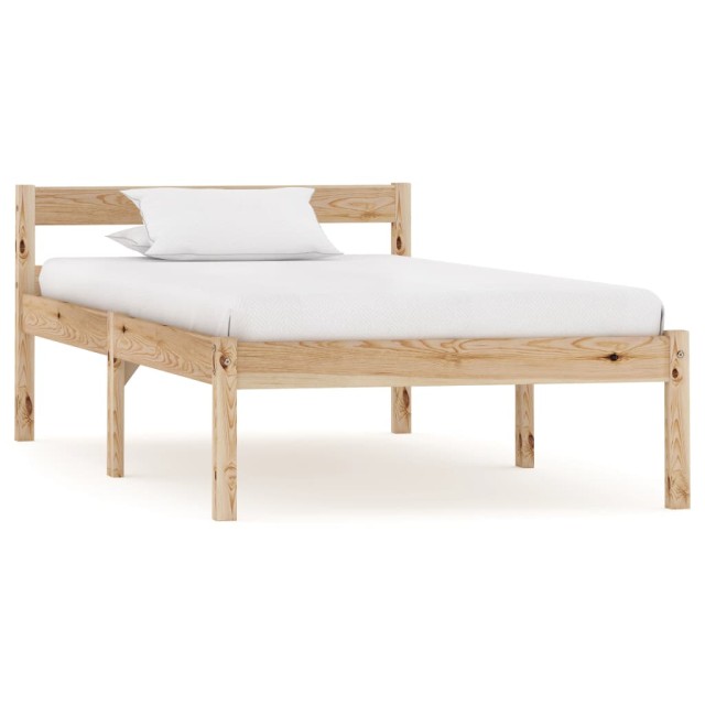 Cadre de lit sans matelas bois massif de pin 100x200 cm