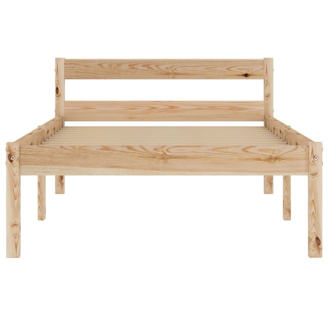 Cadre de lit sans matelas bois massif de pin 100x200 cm