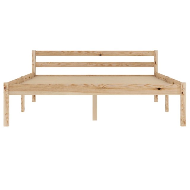 Cadre de lit sans matelas bois de pin massif 120x200 cm