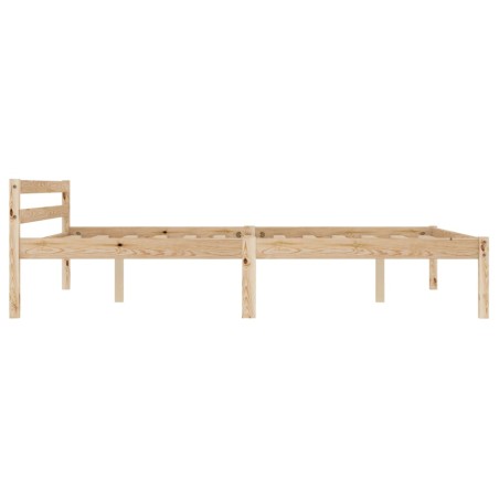 Cadre de lit sans matelas bois de pin massif 120x200 cm