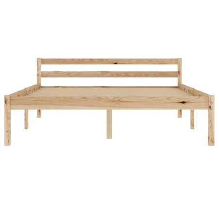 Cadre de lit sans matelas bois massif de pin 140x200 cm