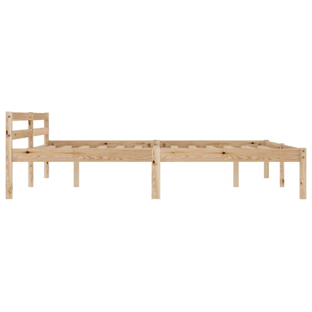 Cadre de lit sans matelas bois massif de pin 160x200 cm