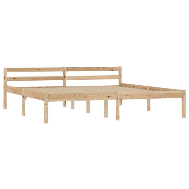 Cadre de lit sans matelas bois massif de pin 180x200 cm