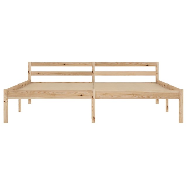 Cadre de lit sans matelas bois massif de pin 180x200 cm