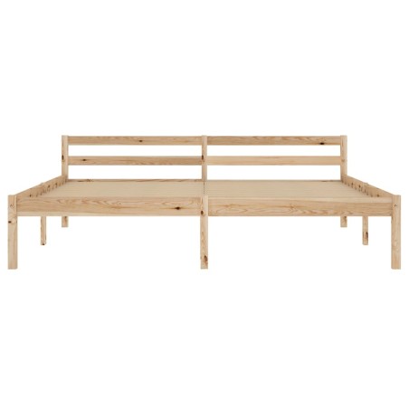 Cadre de lit sans matelas bois massif de pin 180x200 cm