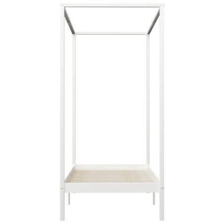 Cadre de lit à baldaquin sans matelas bois massif 90x200 cm