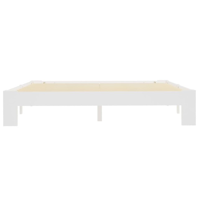 Cadre de lit sans matelas marron 160x200 cm bois pin massif