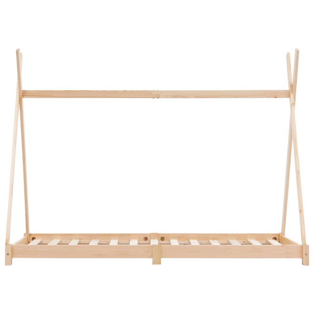Cadre de lit d'enfant Bois de pin massif 70x140 cm