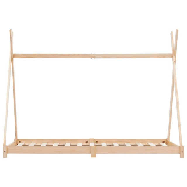 Cadre de lit d'enfant Bois de pin massif 80x160 cm