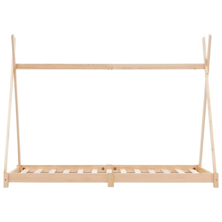 Cadre de lit d'enfant Bois de pin massif 90 x 200 cm