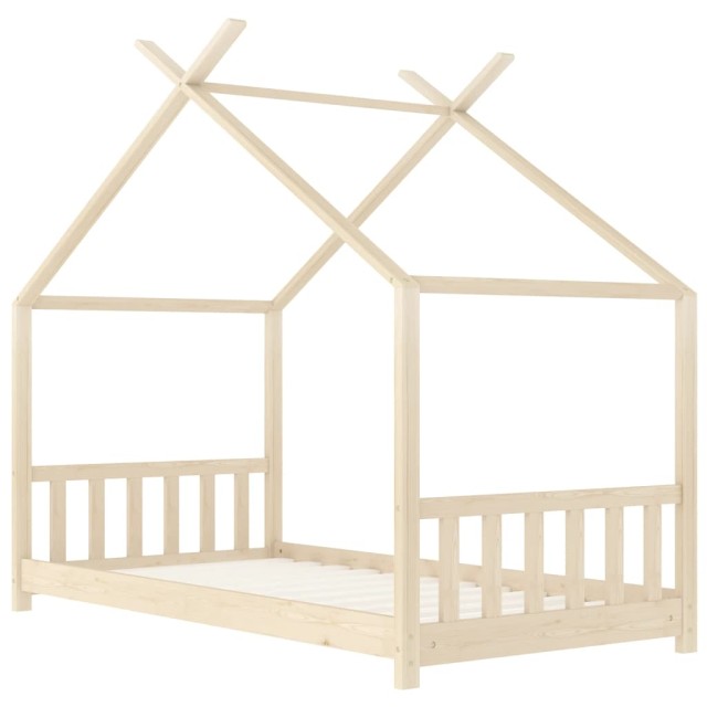Cadre de lit d'enfant Bois de pin massif 70x140 cm