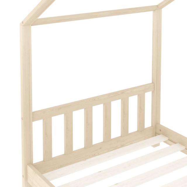 Cadre de lit d'enfant Bois de pin massif 70x140 cm