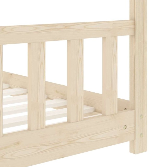 Cadre de lit d'enfant Bois de pin massif 70x140 cm
