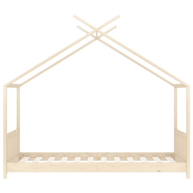 Cadre de lit d'enfant Bois de pin massif 80x160 cm