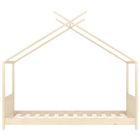 Cadre de lit d'enfant Bois de pin massif 80x160 cm