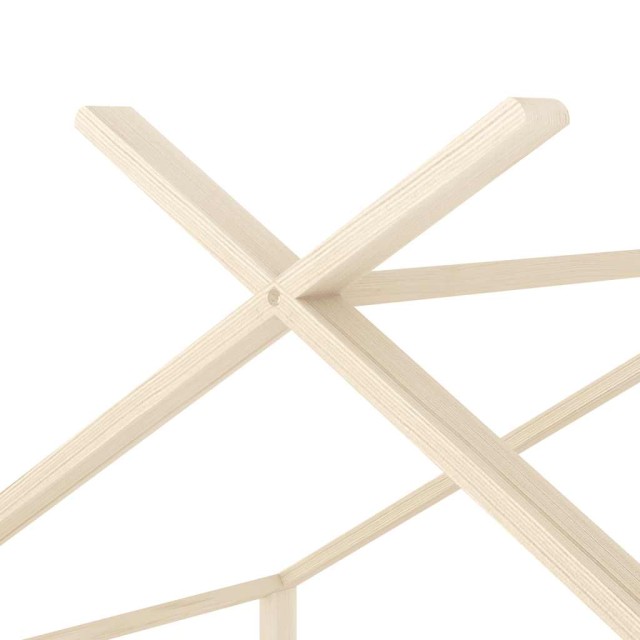 Cadre de lit d'enfant Bois de pin massif 80x160 cm