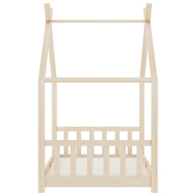Cadre de lit d'enfant Bois de pin massif 90 x 200 cm