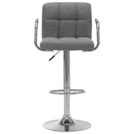 Tabouret de bar Gris clair Tissu 2