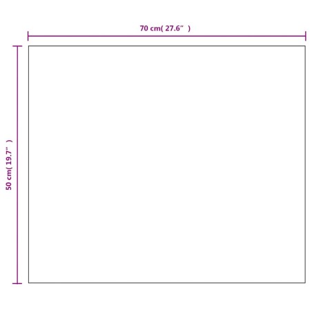 Miroir sans cadre 70x50 cm Verre