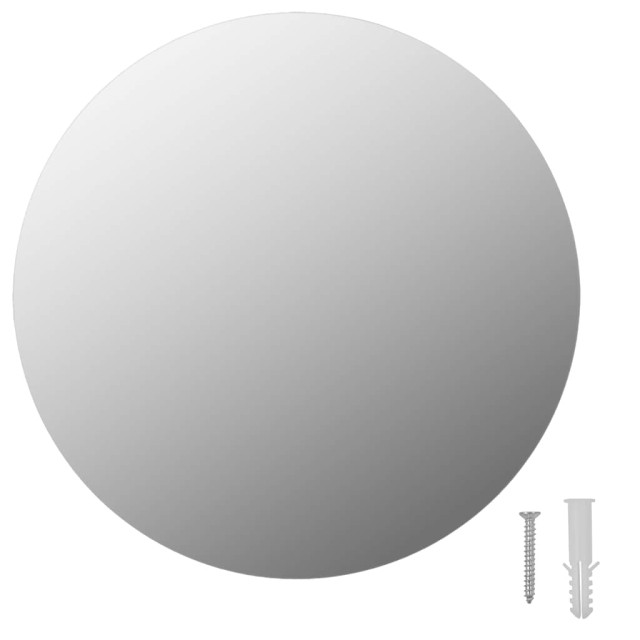 Miroir rond sans cadre 30 cm Verre