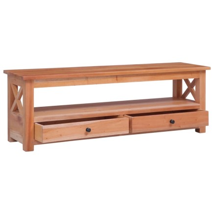 Meuble TV 120x30x40 cm Bois d'acajou massif 2