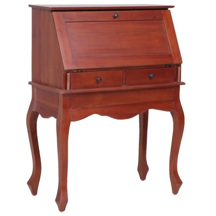 Bureau secrétaire Marron 78x42x103 cm Bois d'acajou massif 2